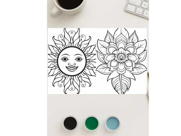 Large Print Easy Mandala Floral Coloring Book | 27 Pattern Coloring Pages Volume - 2 - Image 5