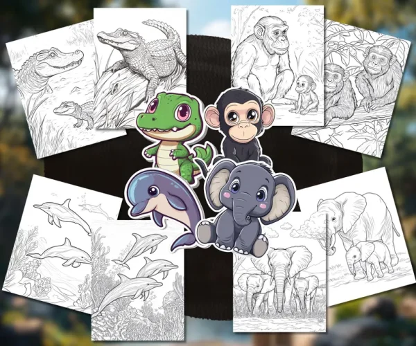 Zoo Animal Coloring Pages for Kids, 100+ Coloring Pages - Image 2