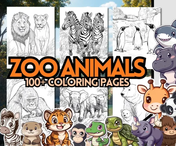 Zoo Animal Coloring Pages for Kids, 100+ Coloring Pages